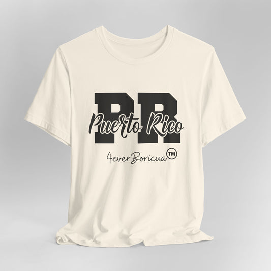CAMISETAS PR PUERTO RICO UNISEX NATURAL COLOR T-SHIRT | 4EVERBORICUA