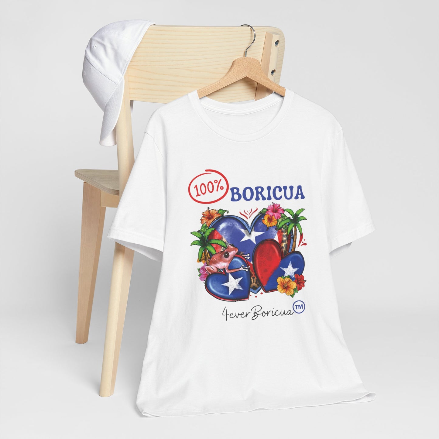 CAMISETA PR PUERTO RICO SHIRT 100% BORICUA | 4EVERBORICUA