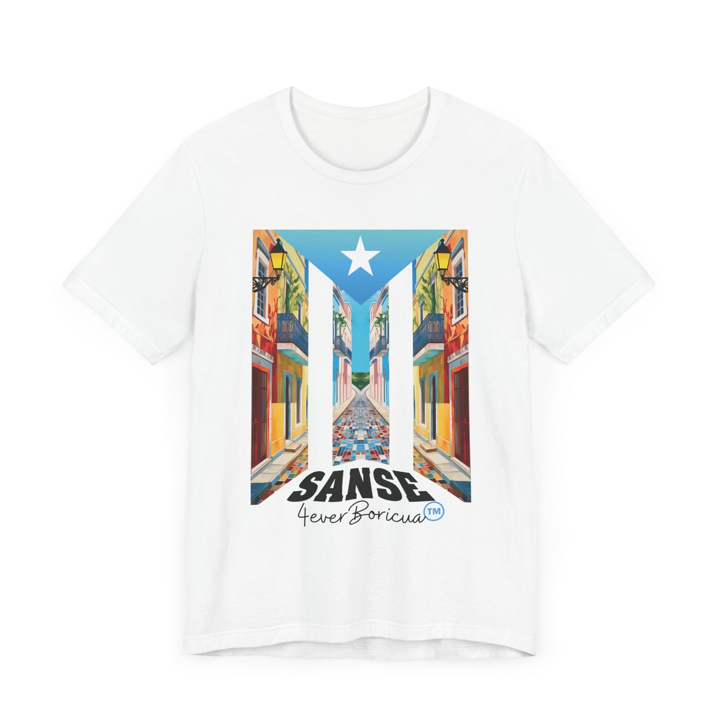 CAMISETA PR UNISEX FIESTAS DE LA SANSE T-SHIRT White | 4EVERBORICUA