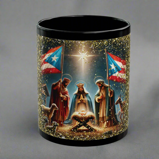 TAZA PUERTO RICO NACIMIENTO DE JESUS CON TRES REYES MUG |4EVERBORICUA