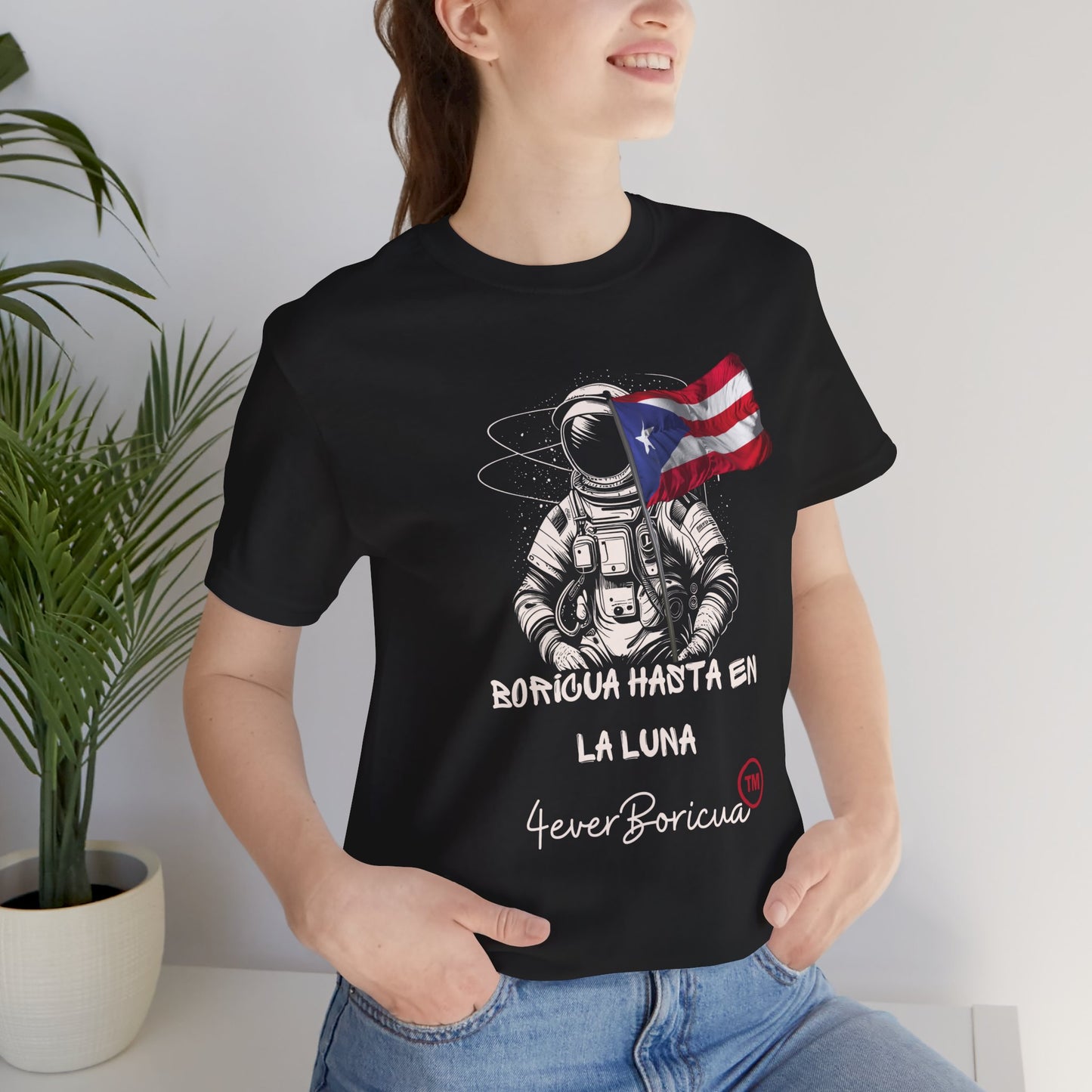 CAMISETA PR PUERTO RICO BORICUA HASTA EN LA LUNA | 4EVERBORICUA