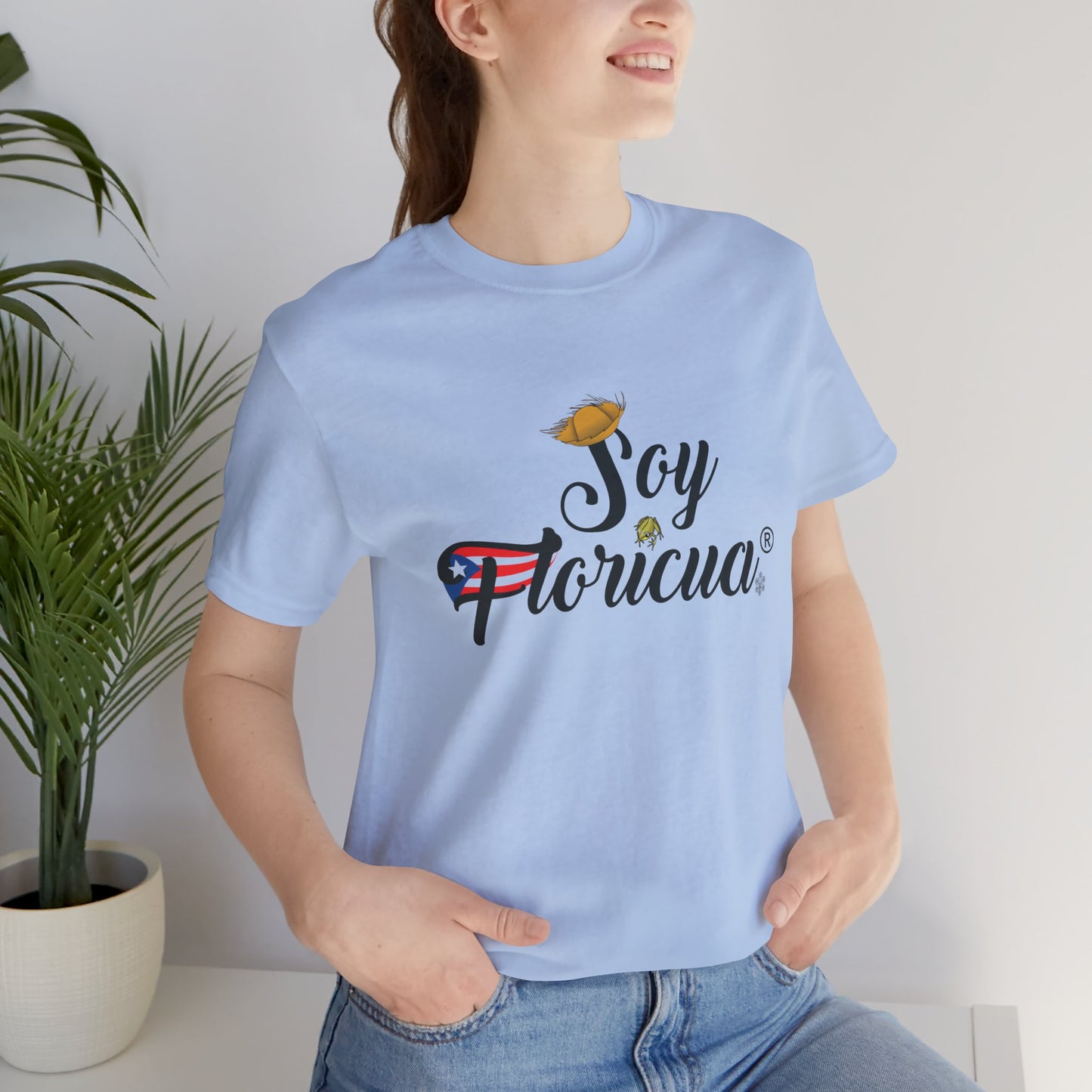 CAMISETA OFICIAL SOY FLORICUA MARCA REGISTRADA BABY BLUE |4EVERBORICUA