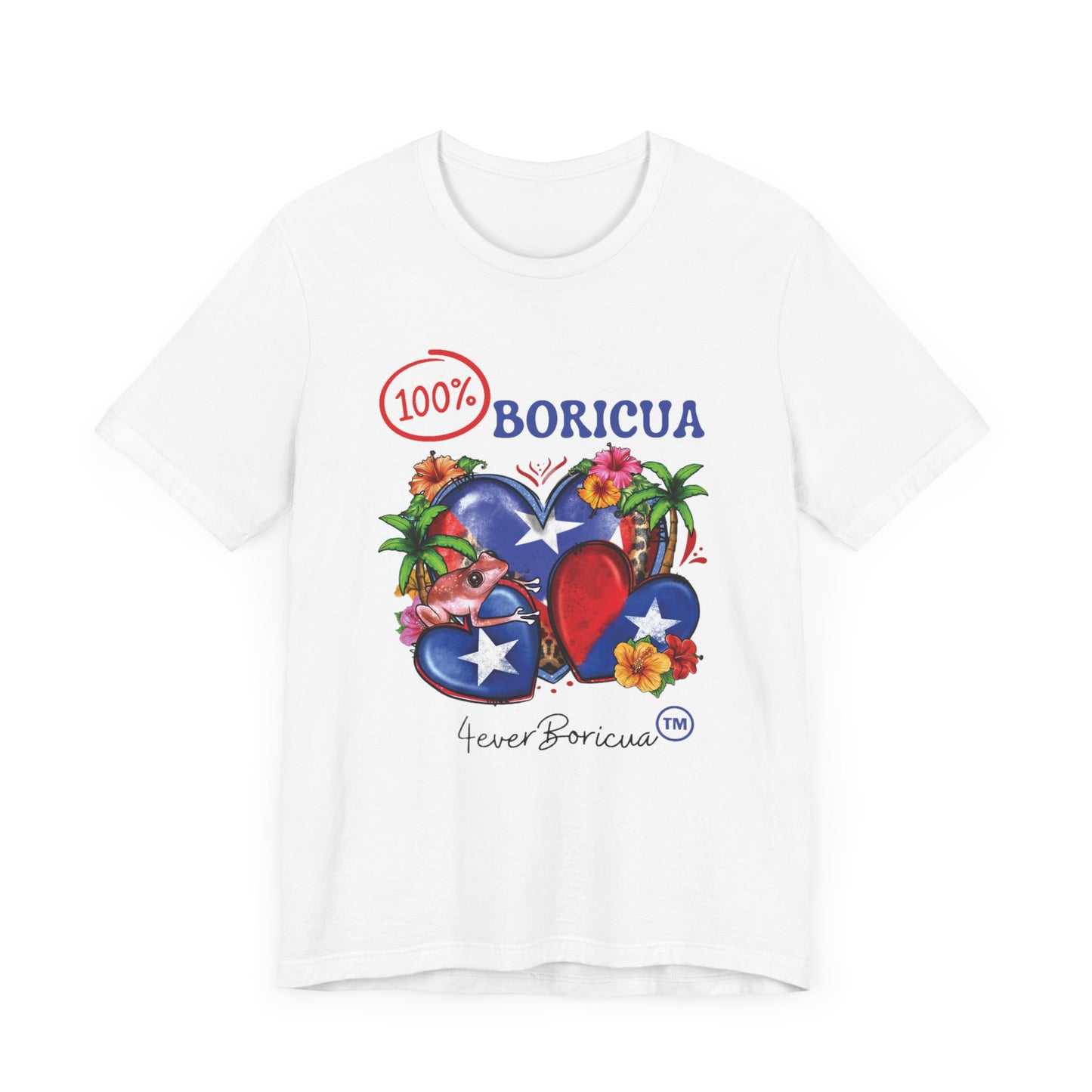 CAMISETA PR PUERTO RICO SHIRT 100% BORICUA | 4EVERBORICUA