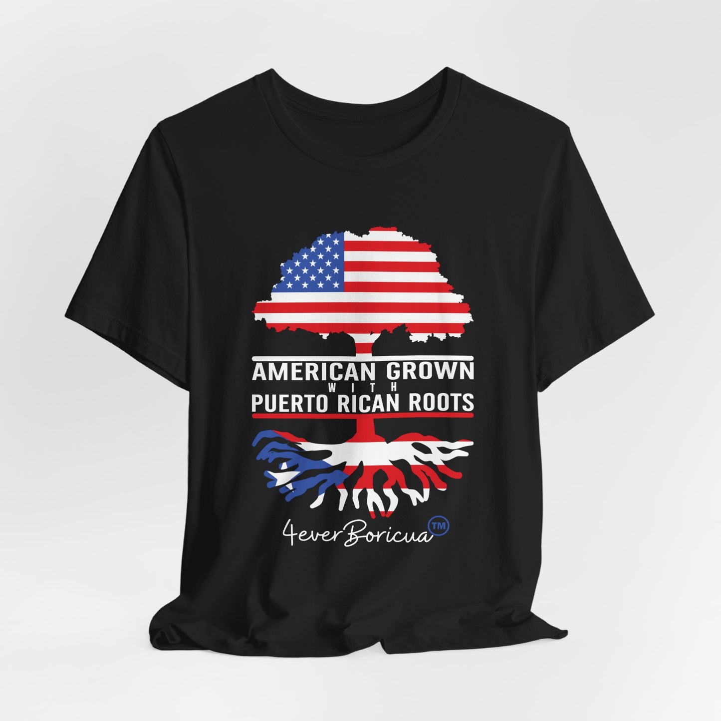 AMERICAN GROWN PUERTO RICAN ROOTS CAMISETA SHIRT RAICES BORICUAS
