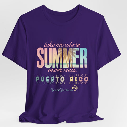 CAMISETAS PR PUERTO RICO SHIRTS TAKE ME WHERE | 4EVERBORICUA VIOLET
