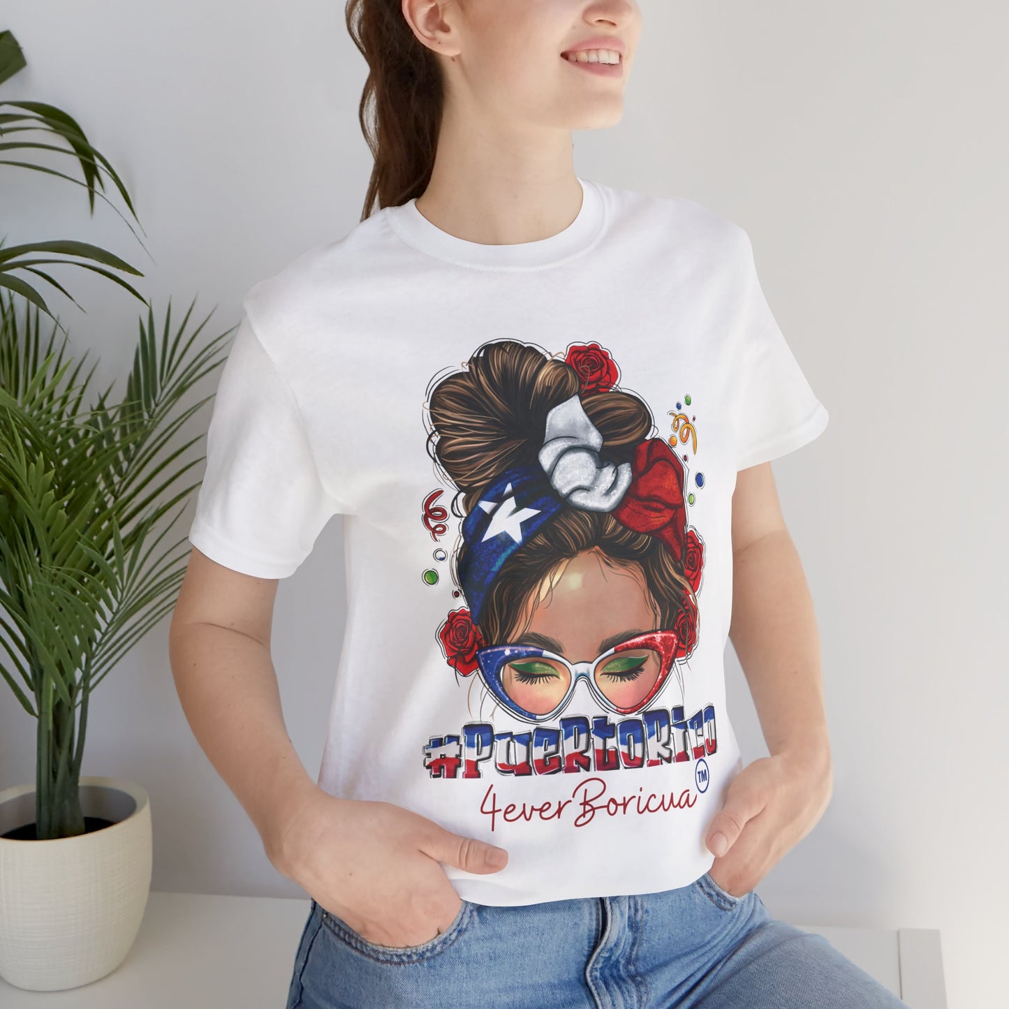 CAMISETAS PR UNISEX BORICUA PUERTO RICAN WOMAN T-SHIRT|4EVERBORICUA