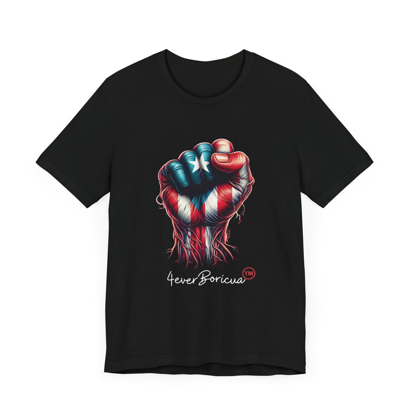 CAMISETAS PR UNISEX PUERTO RICAN POWER T-SHIRT Black | 4EVERBORICUA