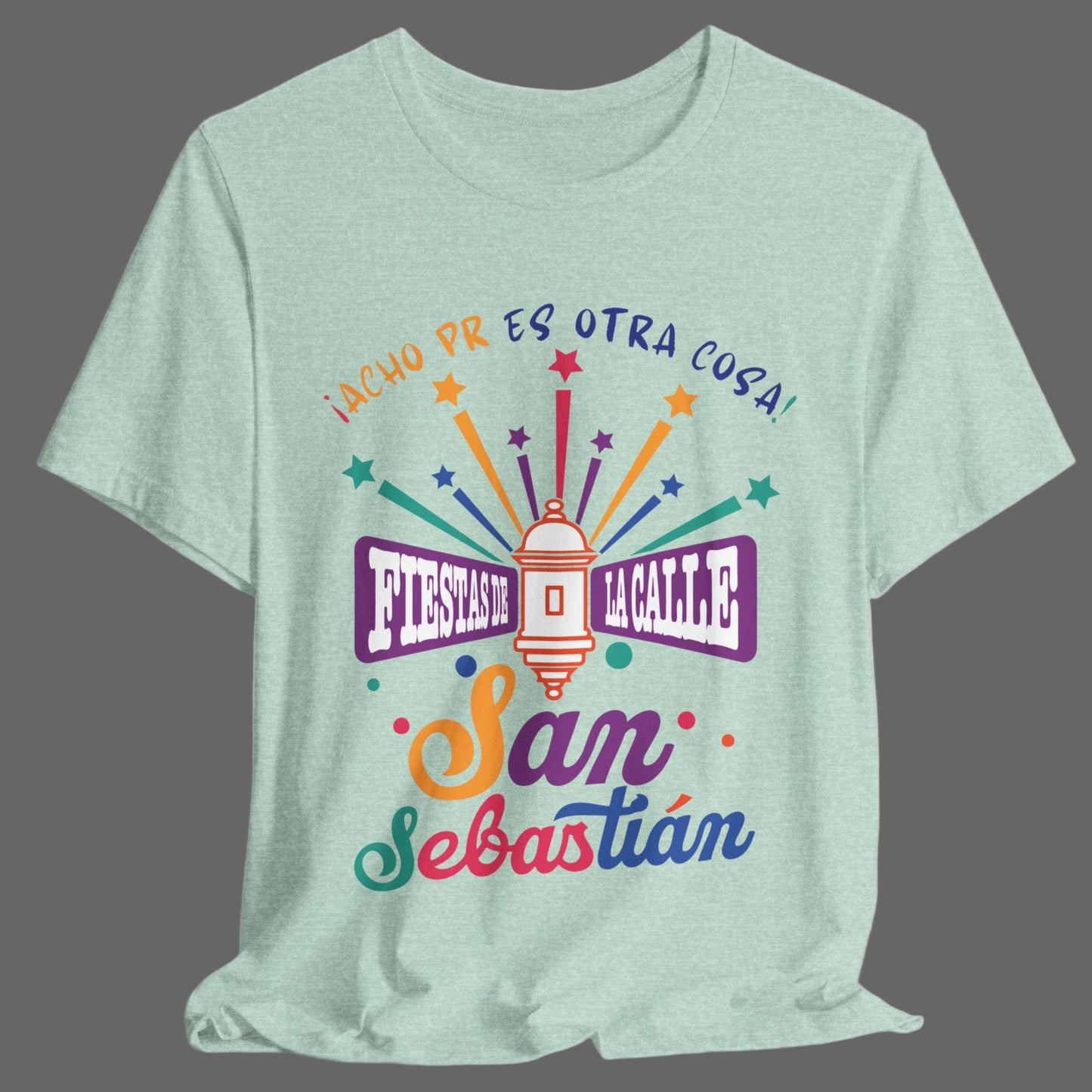 Camiseta Unisex ACHO PR Es Otra Cosa SANSE 2026 Puerto Rico PR Shirts Fiestas de la Calle San Sebastián Mint | 4everBoricua