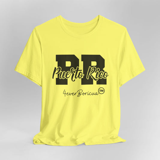 CAMISETAS PR PUERTO RICO UNISEX YELLOW COLOR T-SHIRT | 4EVERBORICUA