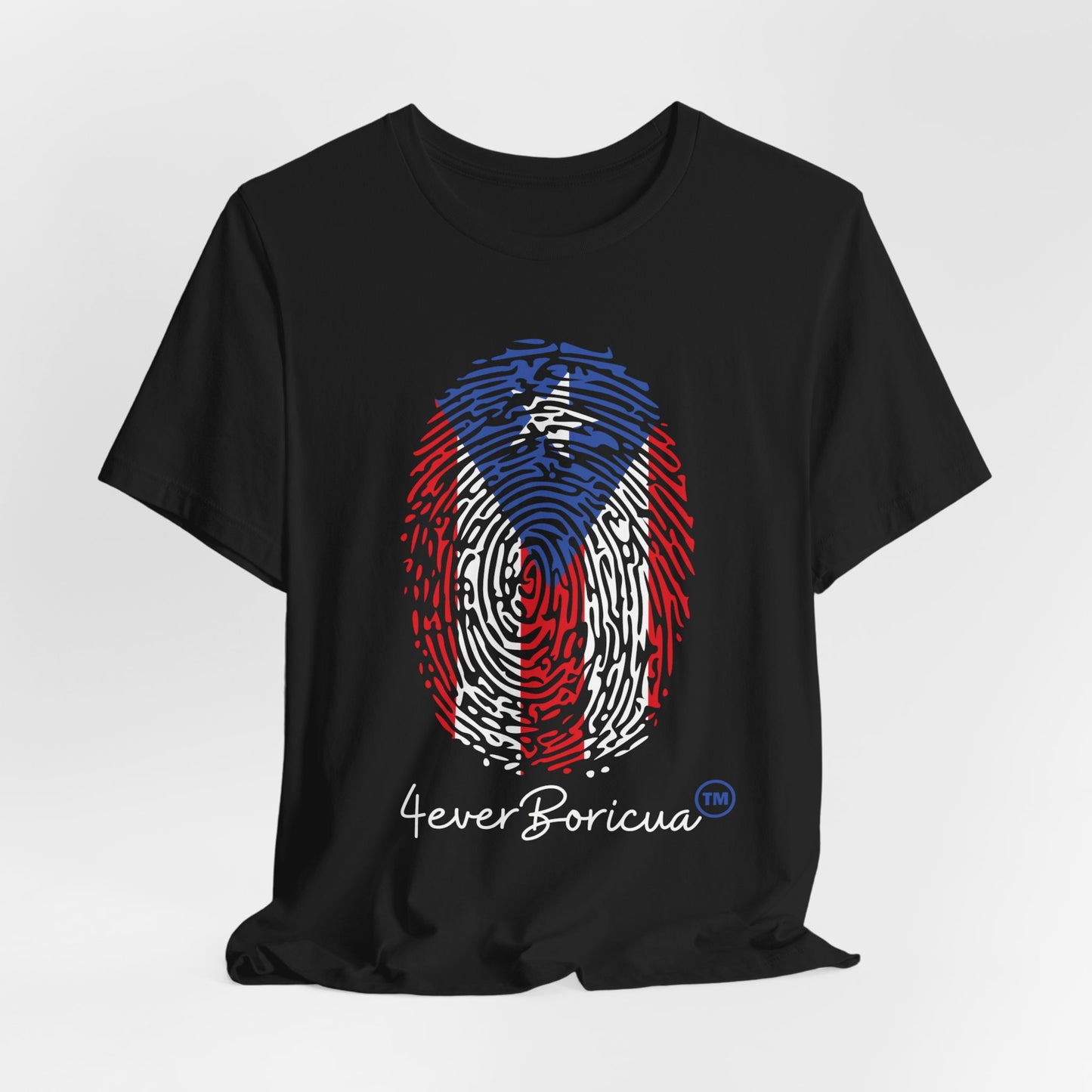 CAMISETA PR HUELLA BANDERA PUERTO RICO BORICUA SHIRT PUERTO RICAN FINGERPRINTS