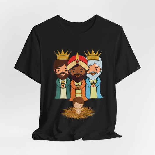 CAMISETAS PR UNISEX TRES MEYES MAGOS THREE KINGS T-SHIRT Black|4EVERBORICUA