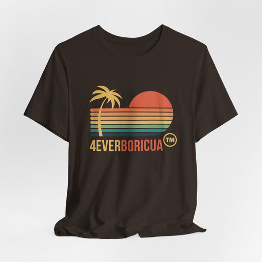 CAMISETAS PR PUERTO RICO RETRO COLORS SHIRT UNISEX| 4EVERBORICUA