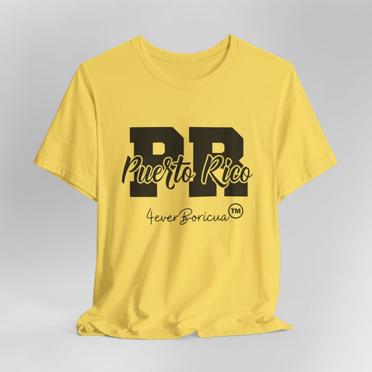 CAMISETAS PR PUERTO RICO UNISEX MAIZE YELLOW COLOR T-SHIRT | 4EVERBORICUA