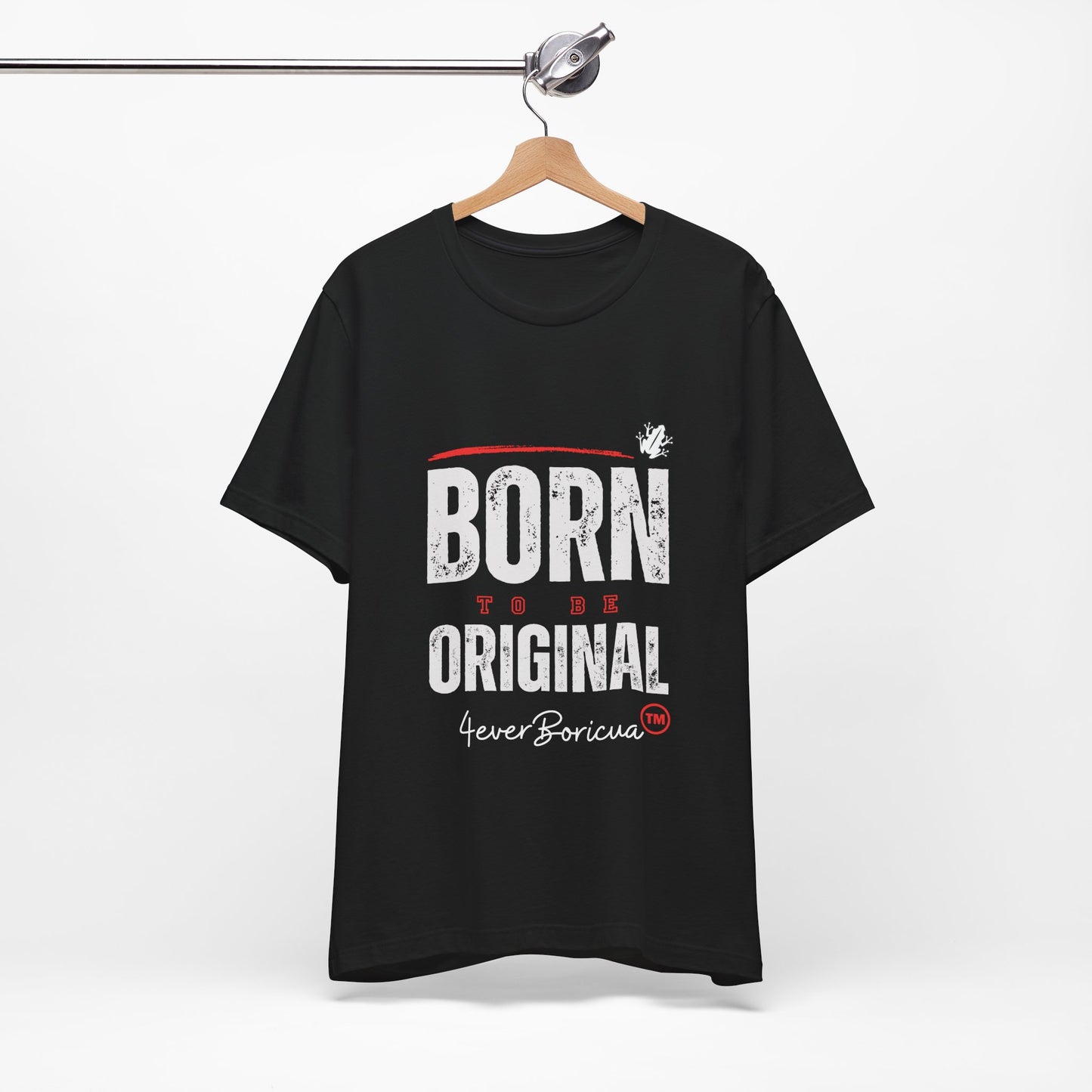 CAMISETAS PR UNISEX COQUI BORN TO BE ORIGINAL BLACK T-SHIRT |4EVERBORICUA