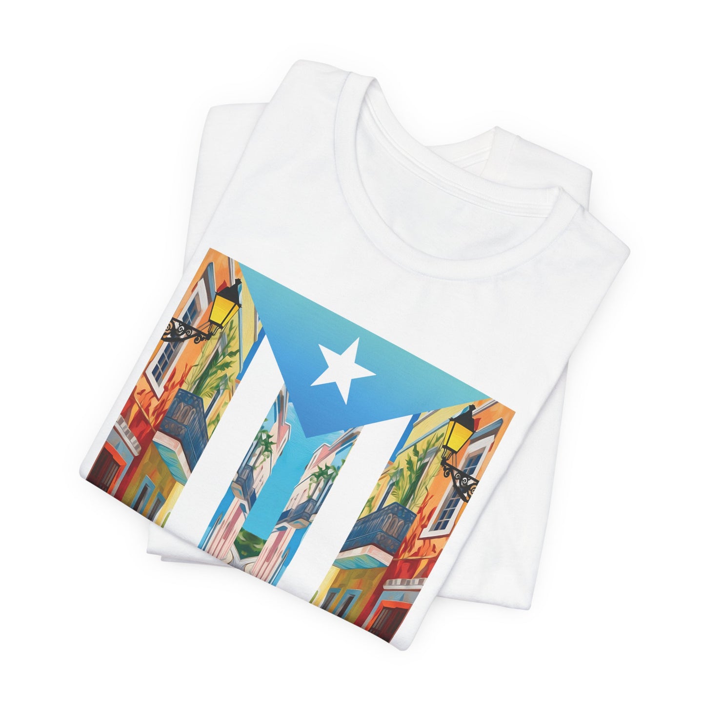 CAMISETA PR UNISEX FIESTAS DE LA SANSE T-SHIRT White | 4EVERBORICUA