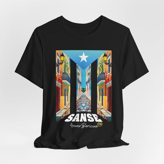 CAMISETA PR UNISEX FIESTAS DE LA SANSE T-SHIRT Black | 4EVERBORICUA