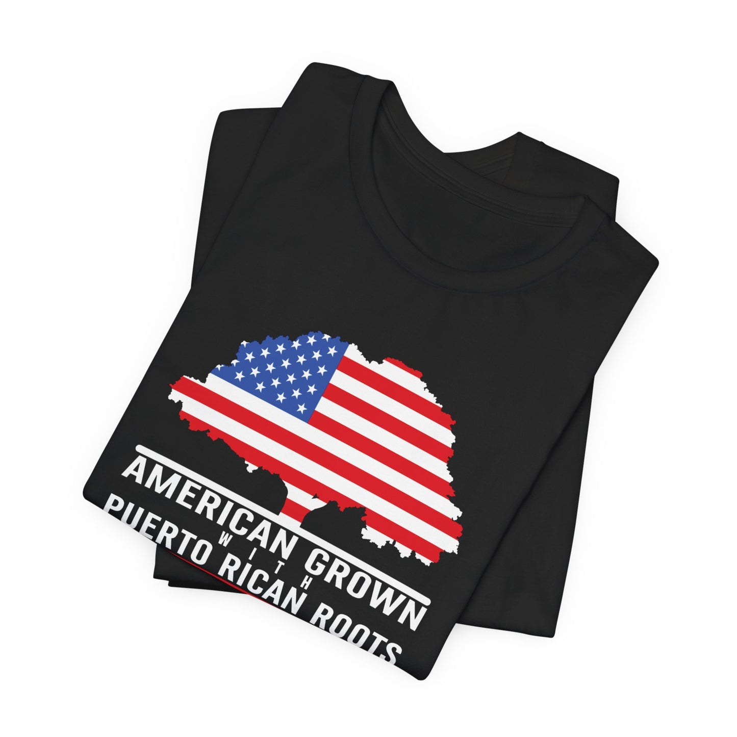 CAMISETAS PR SHIRT AMERICAN GROWN PUERTO RICAN ROOTS | 4EVERBORICUA