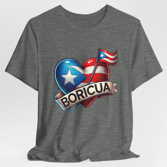 CAMISETAS PR UNISEX PUERTO RICO BORICUA SHIRT Deep Gray | 4EVERBORICUA