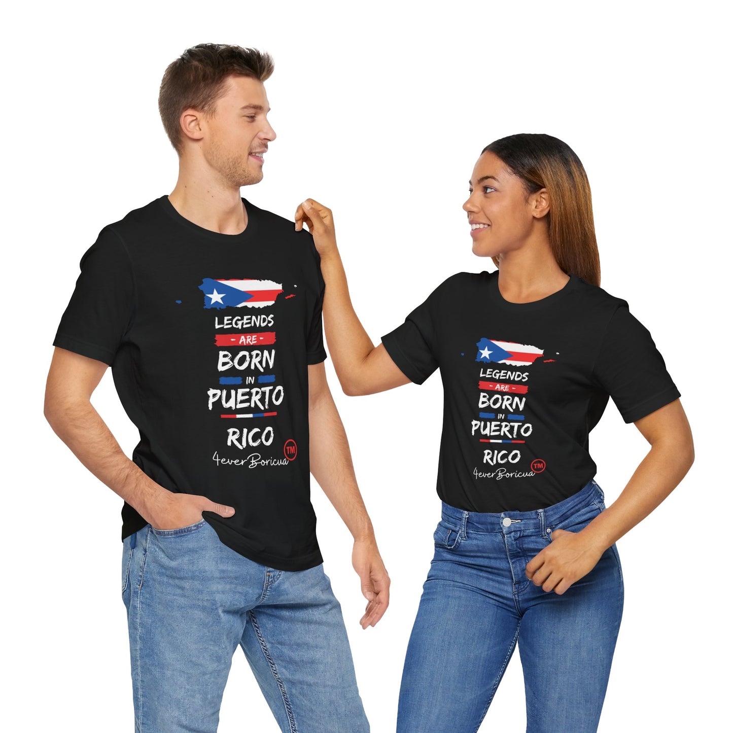 CAMISETA PR UNISEX LEGENDS ARE BORN IN PUERTO RICO T-SHIRT