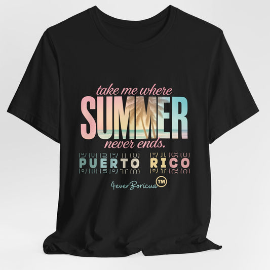 CAMISETAS PR PUERTO RICO SHIRTS TAKE ME WHERE | 4EVERBORICUA BLACK