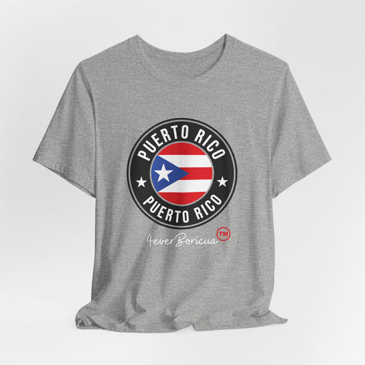 CAMISETAS PR UNISEX PUERTO RICO FLAG AND SEAL T-SHIRT | 4EVERBORICUA