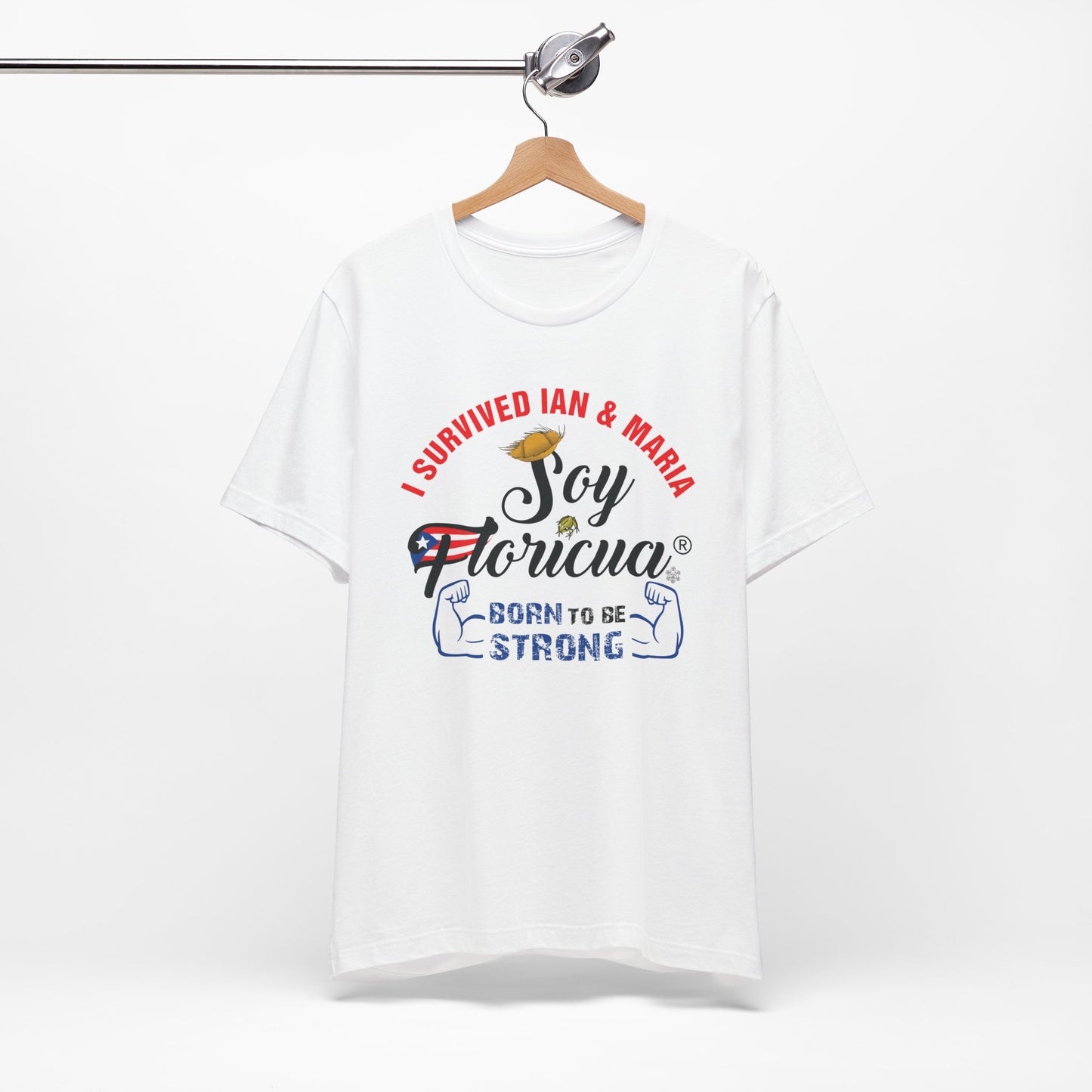 CAMISETAS PR SOY FLORICUA BORN TO BE STRONG SHIRT | 4EVERBORICUA