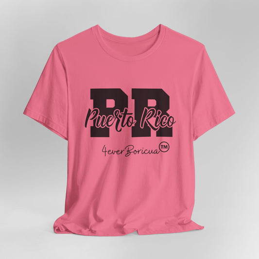CAMISETAS PR PUERTO RICO UNISEX COLOR T-SHIRT Charity Pink | 4EVERBORICUA
