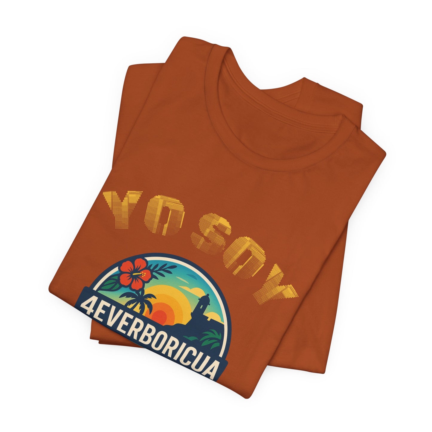 Camiseta Puerto Rico YO SOY 4EVERBORICUA Shirt Boricua Pride Tee | Autumn