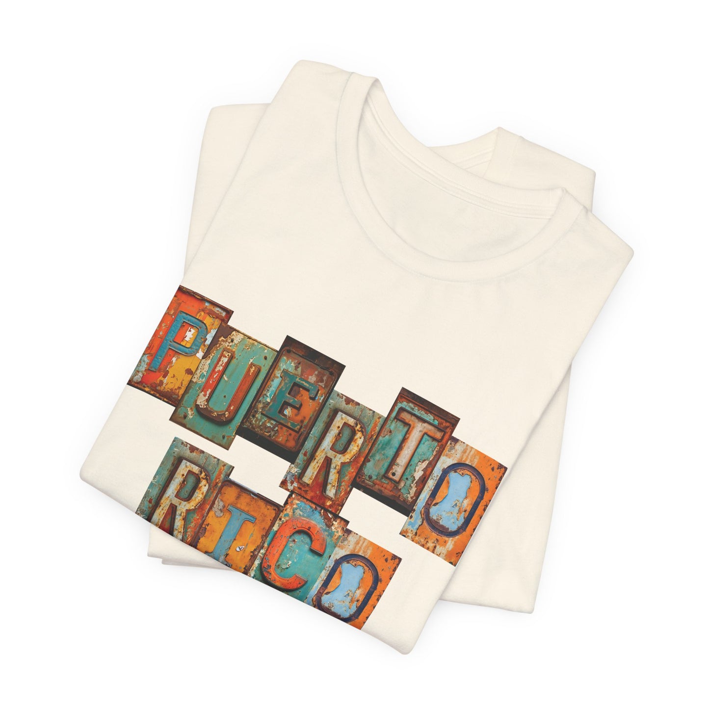 CAMISETAS PUERTO RICO UNISEX SHIRTS METAL PLATES DESIGN | 4EVERBORICUA