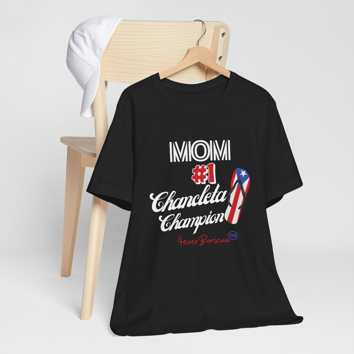 CAMISETAS PR FUNNY MOM #1 CHANCLETA CHAMPION T-SHIRT | 4EVERBORICUA