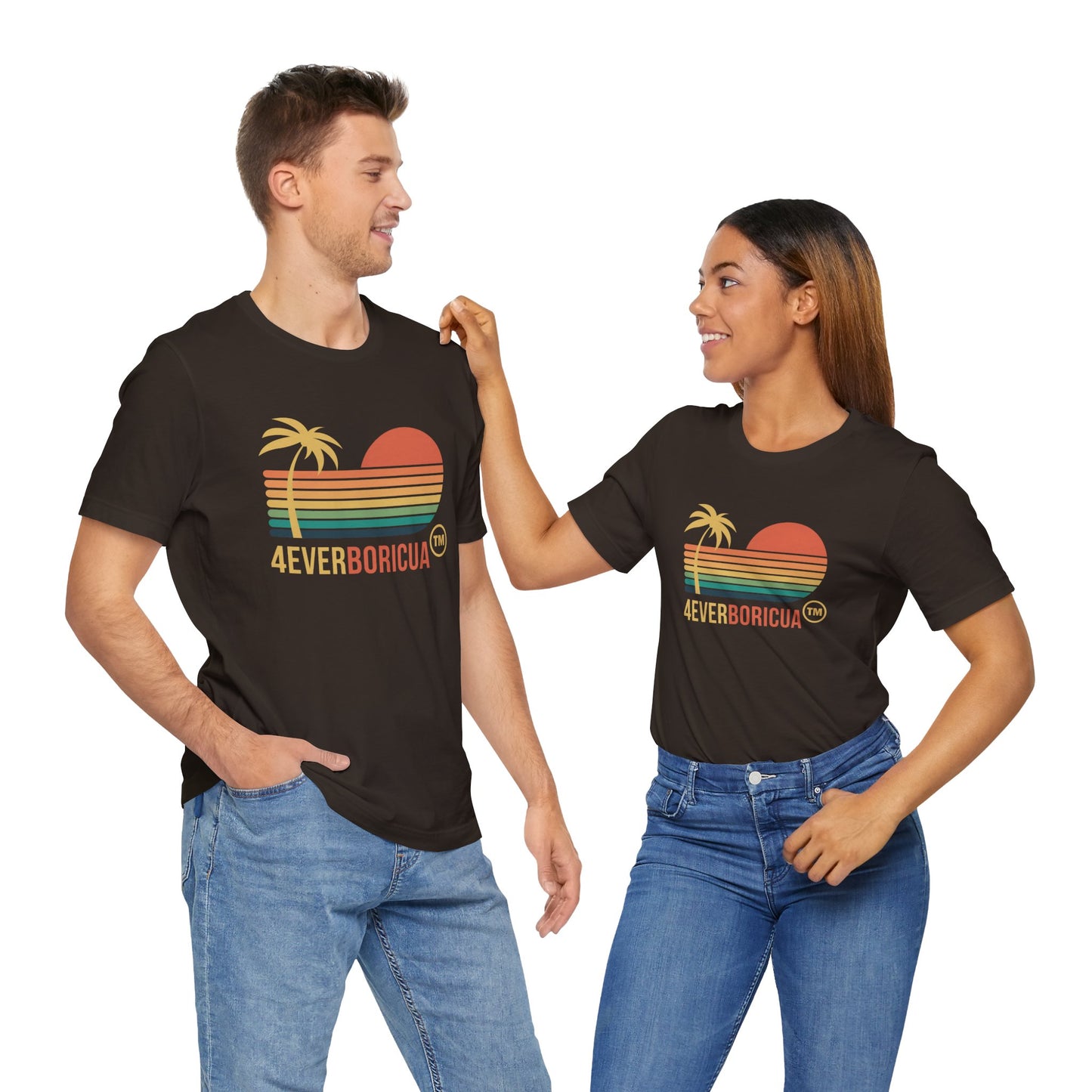 CAMISETAS PR PUERTO RICO RETRO COLORS SHIRT UNISEX| 4EVERBORICUA