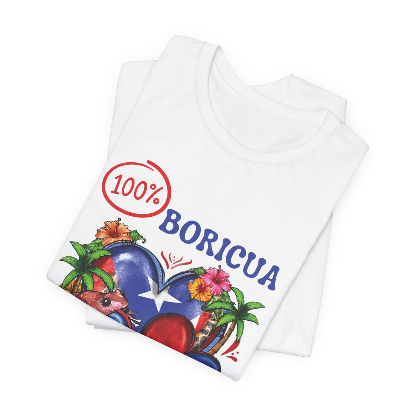 CAMISETA PR PUERTO RICO SHIRT 100% BORICUA | 4EVERBORICUA