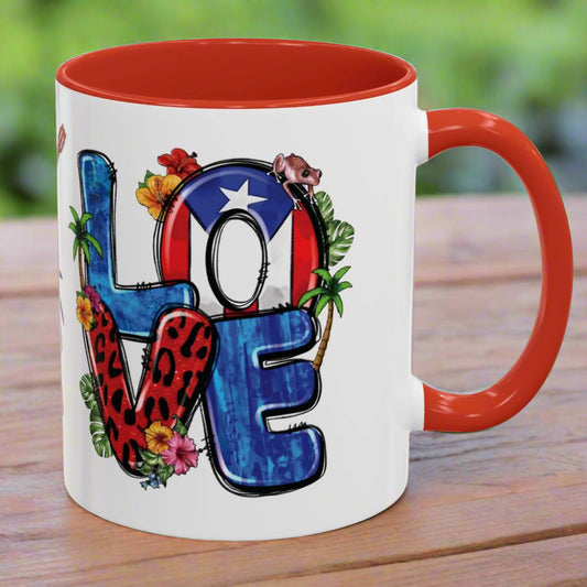 TAZA LOVE PUERTO RICO - PUERTO RICAN PRIDE Cup Coffee Mug|4EVERBORICUA