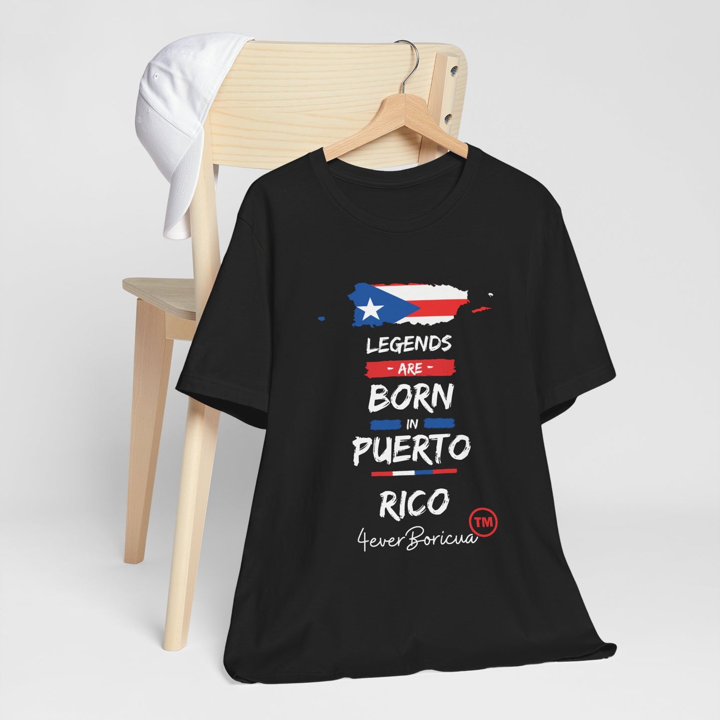 CAMISETA PR UNISEX LEGENDS ARE BORN IN PUERTO RICO T-SHIRT