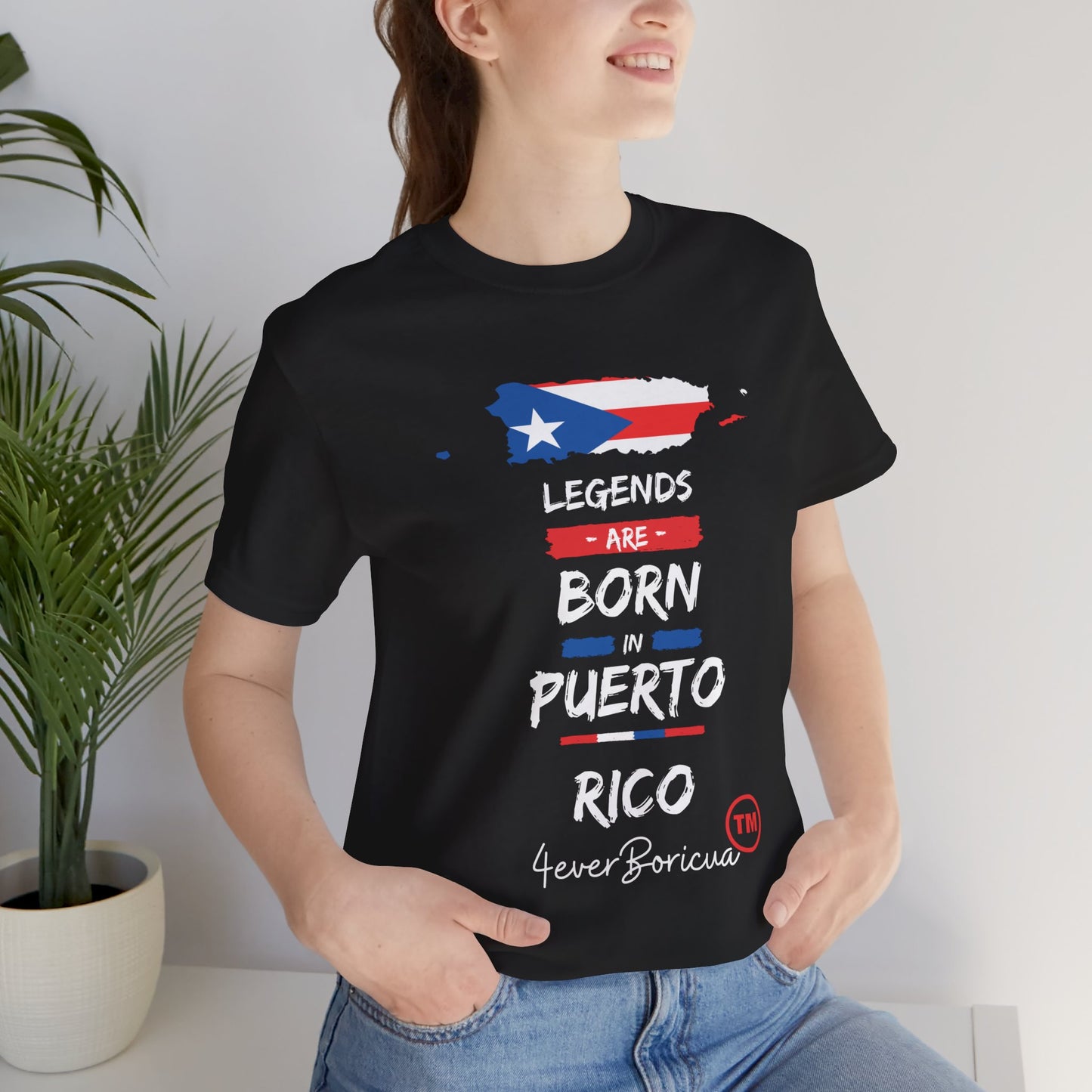 CAMISETA PR UNISEX LEGENDS ARE BORN IN PUERTO RICO T-SHIRT