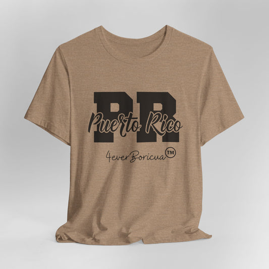 CAMISETAS PR PUERTO RICO UNISEX TAN COLOR T-SHIRT | 4EVERBORICUA
