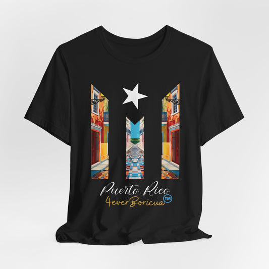 CAMISETA SHIRT BANDERA PR PUERTO RICO OSJ OLD SAN JUAN VIEJO ESTRELLA