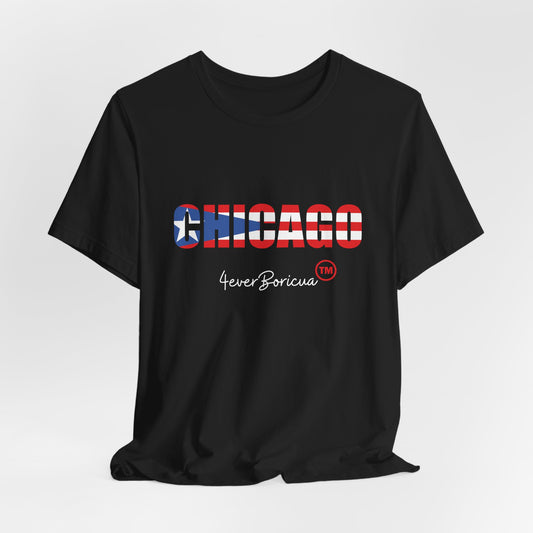 CAMISETAS PR PUERTO RICO CHICAGO DIASPORA SHIRTS UNISEX | 4EVERBORICUA