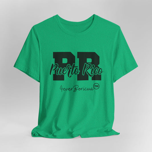 CAMISETAS PR PUERTO RICO UNISEX GREEN COLOR T-SHIRT | 4EVERBORICUA