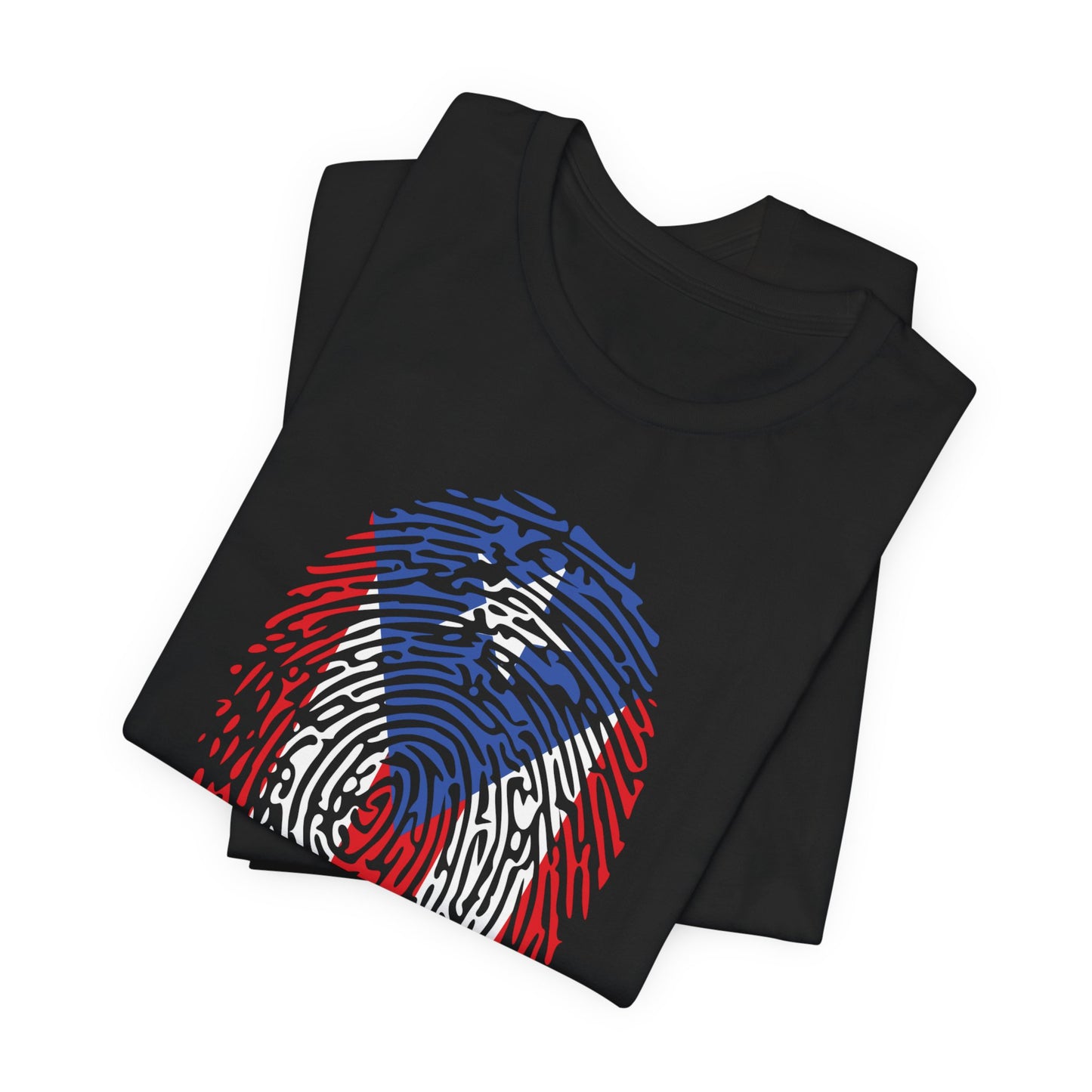 CAMISETAS PR PUERTO RICAN FLAG FINGERPRINT T-SHIRT | 4EVERBORICUA