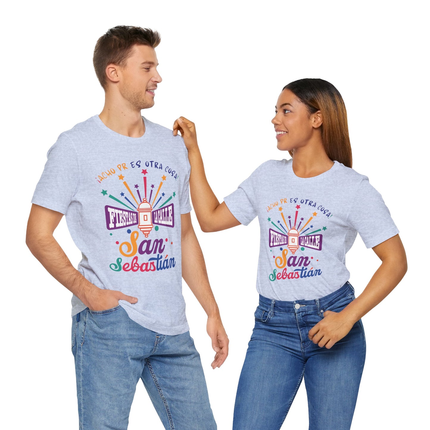 Camiseta Unisex ACHO PR Es Otra Cosa SANSE 2026 Puerto Rico PR Shirts Fiestas de la Calle San Sebastián Blue | 4everBoricua