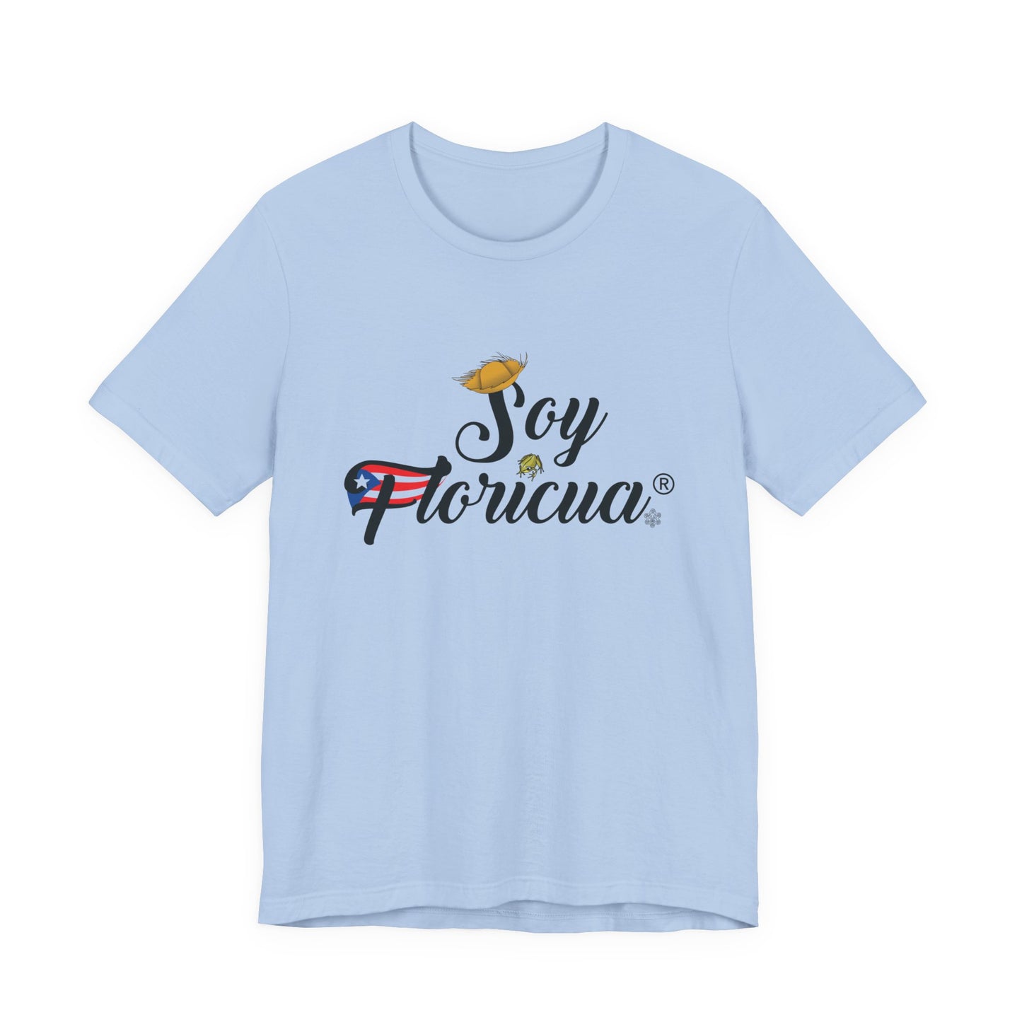 CAMISETA OFICIAL SOY FLORICUA MARCA REGISTRADA BABY BLUE |4EVERBORICUA