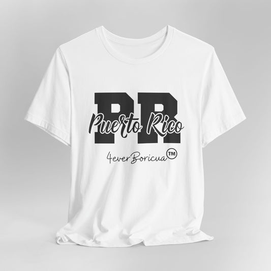 CAMISETAS PR PUERTO RICO UNISEX WHITE COLOR T-SHIRT | 4EVERBORICUA