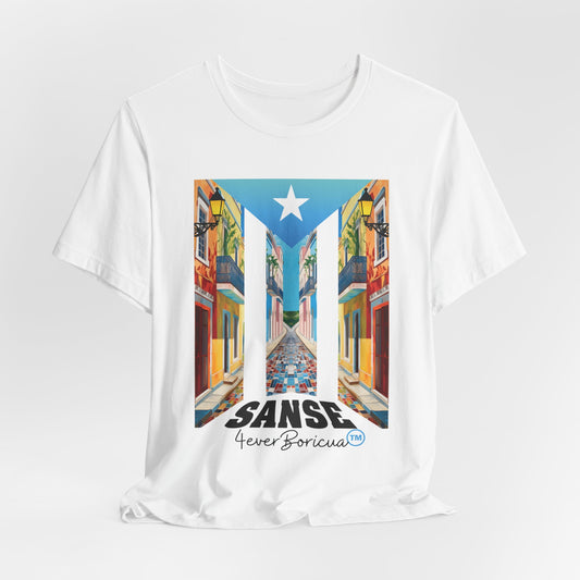 CAMISETA PR UNISEX FIESTAS DE LA SANSE T-SHIRT White | 4EVERBORICUA