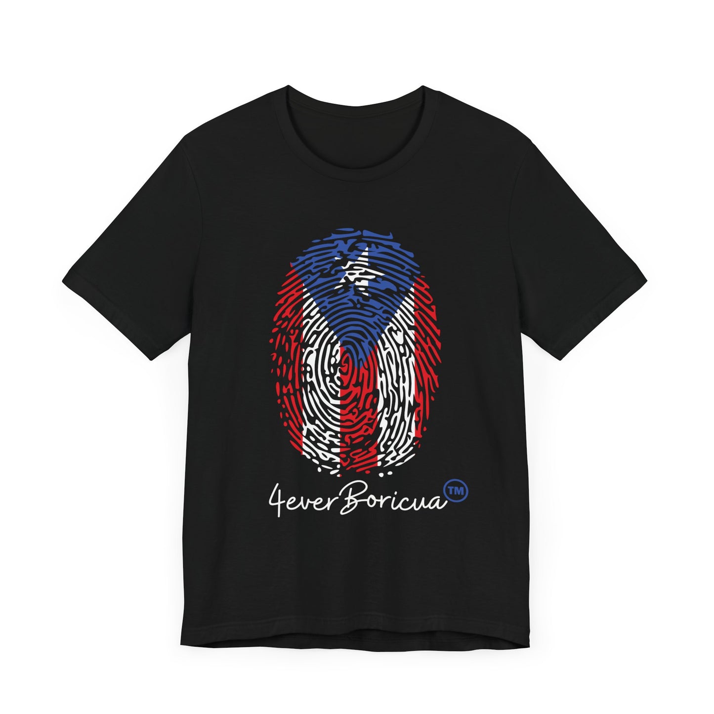 CAMISETAS PR PUERTO RICAN FLAG FINGERPRINT T-SHIRT | 4EVERBORICUA