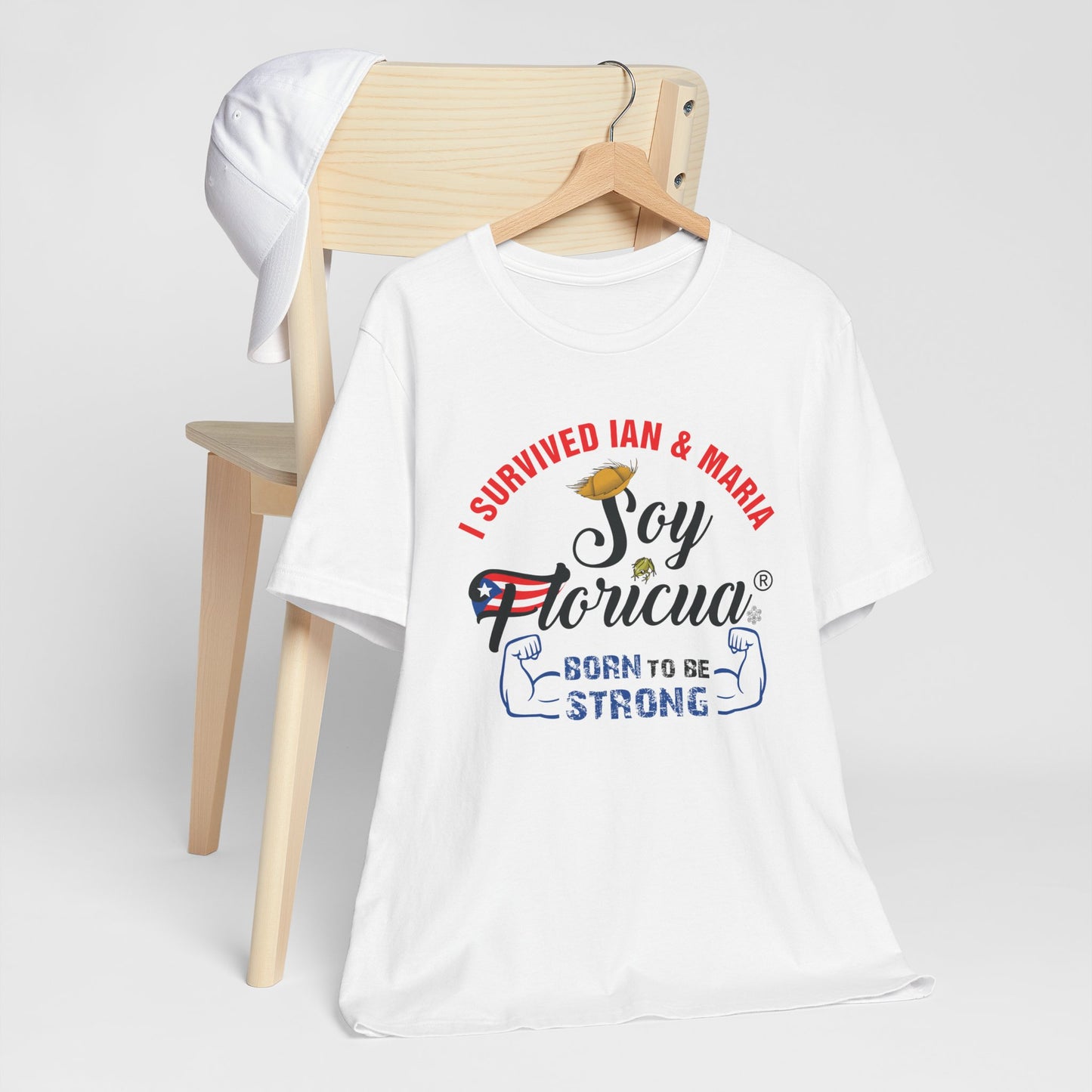 CAMISETAS PR SOY FLORICUA BORN TO BE STRONG SHIRT | 4EVERBORICUA