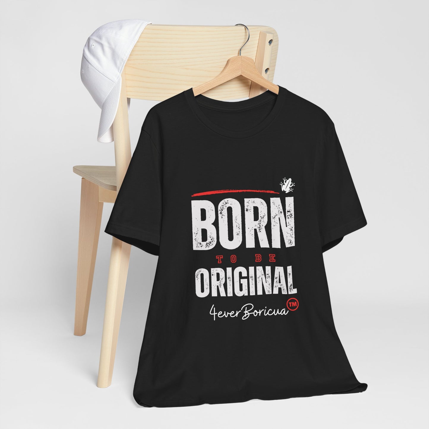CAMISETAS PR UNISEX COQUI BORN TO BE ORIGINAL BLACK T-SHIRT |4EVERBORICUA