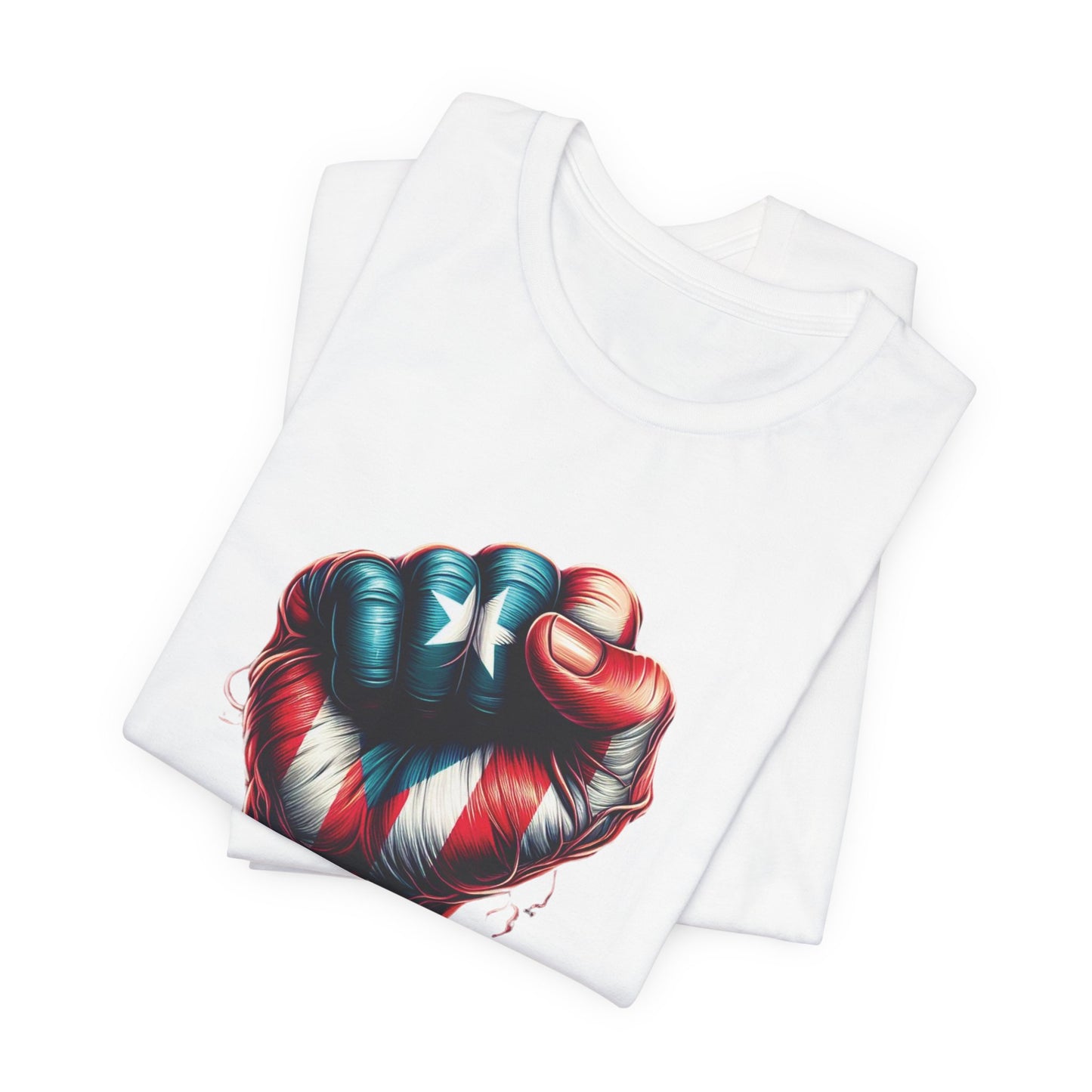 CAMISETAS PR UNISEX PUERTO RICAN POWER T-SHIRT White | 4EVERBORICUA