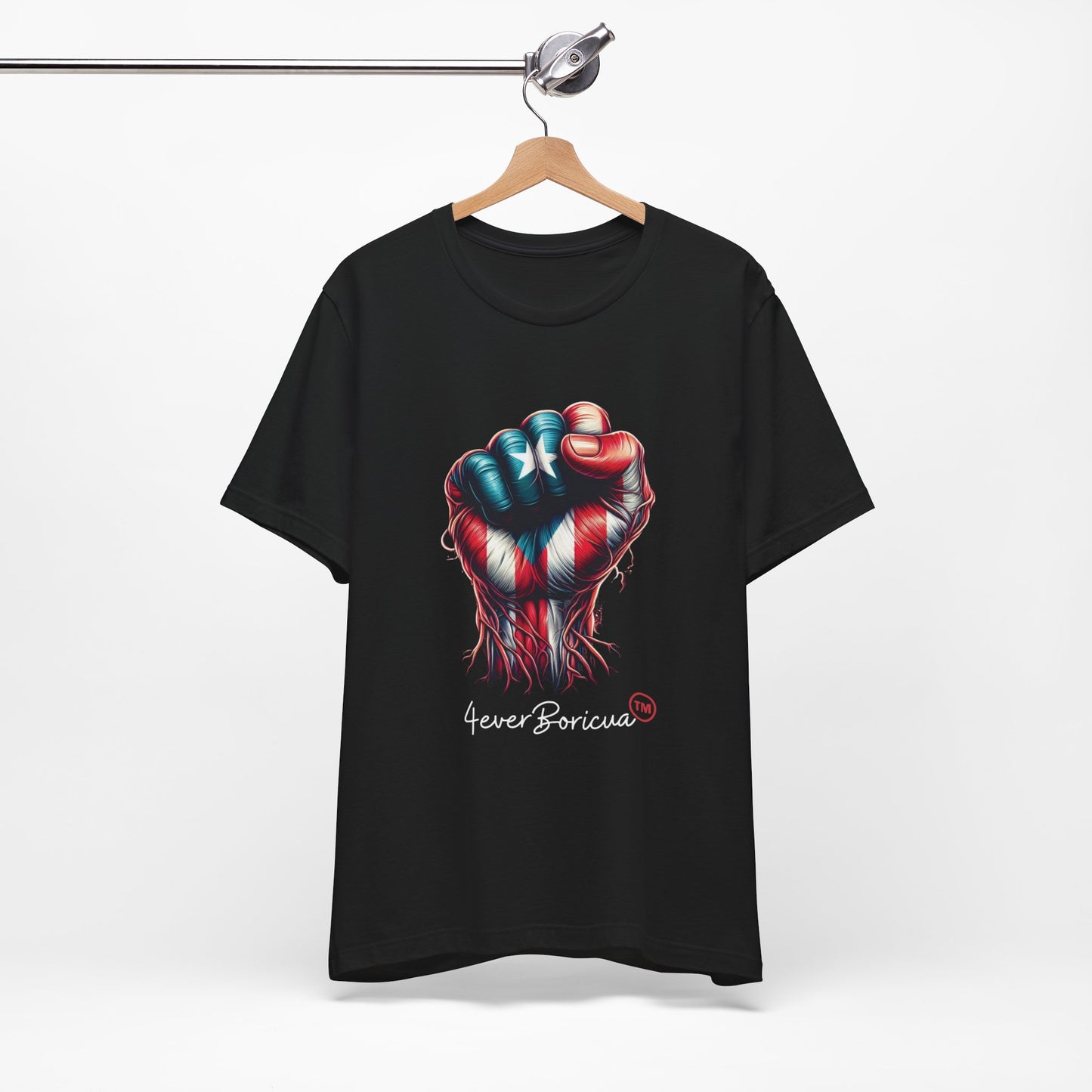 CAMISETAS PR UNISEX PUERTO RICAN POWER T-SHIRT Black | 4EVERBORICUA