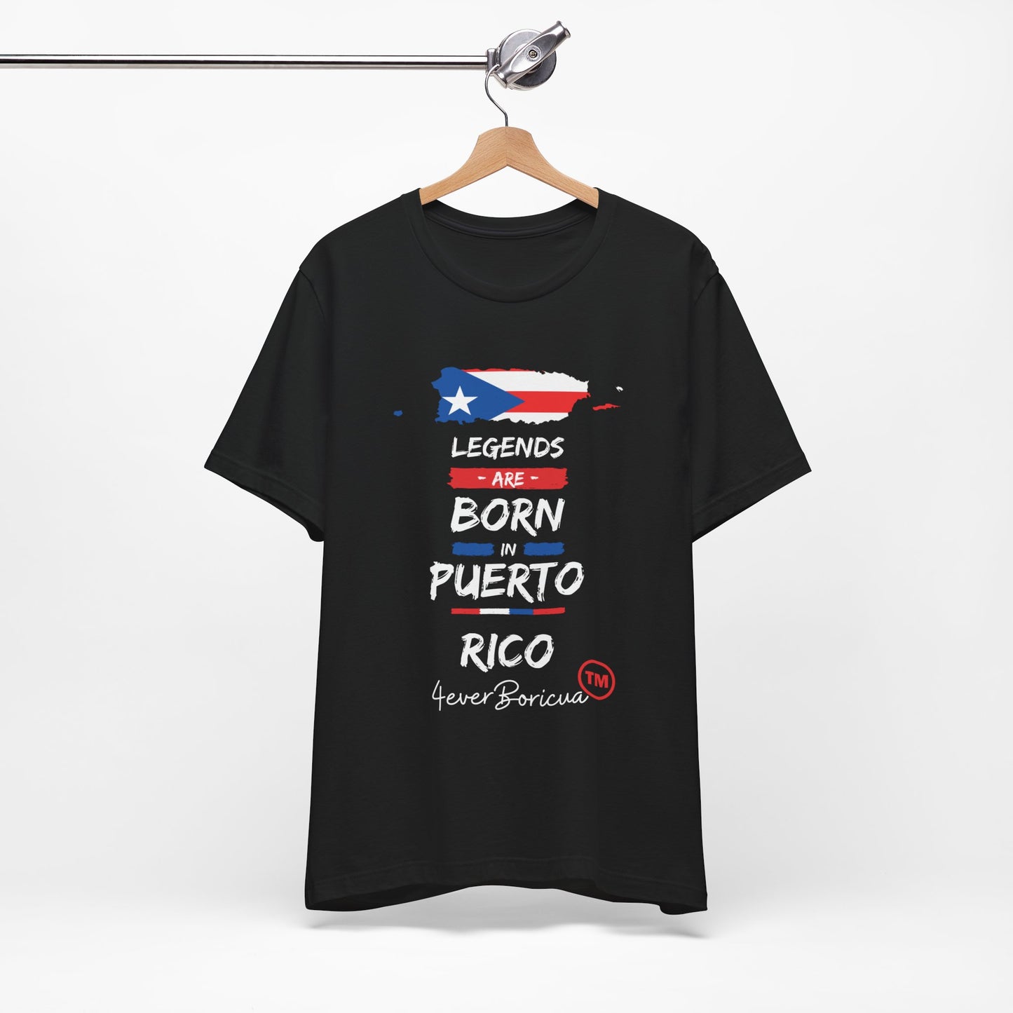 CAMISETA PR UNISEX LEGENDS ARE BORN IN PUERTO RICO T-SHIRT